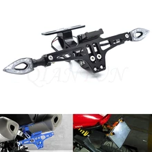 Универсальный CNC алюминиевый мотоцикл регулируемый угол номерной знак кронштейн для HONDA PCX125 PCX150 CBR125R CBR150R CBF125 CBF1000