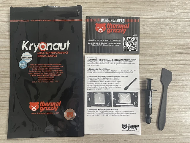 New Thermal Grizzly Kryonaut Thermal Paste for CPU/GPU Cooler Large  Capacity Compound Cooling Silicone Grease 1g - AliExpress