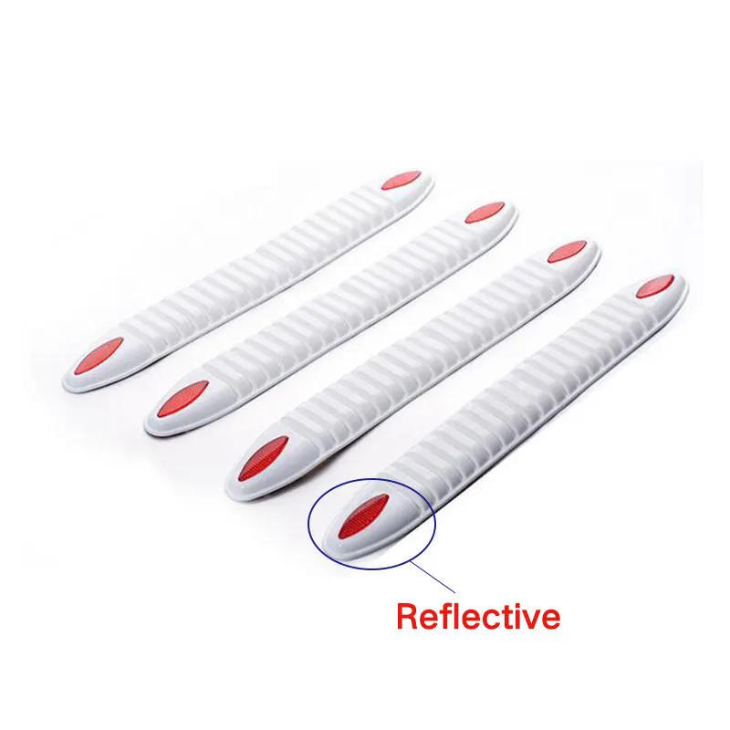 Car SUV Bumper Trunk Sill Guard Protector Rubber Trim Protive Strip Car Styling - Цвет: White