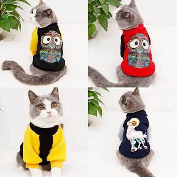 

Lovely Cat Clothes Coat Pet Cat Dog Hoodies for Small Dog Kitty Winter Spring Pet Coat Jacket Cat Clothes Outfit 40