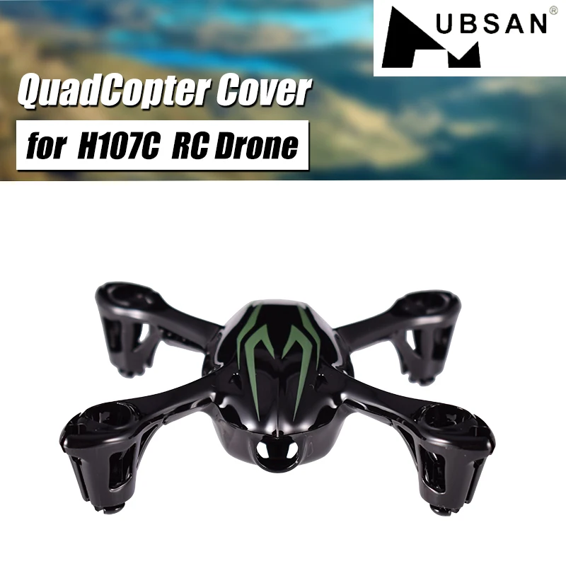 

Hubsan H107 Body Shell QuadCopter Head and Motors Cover for H107C Mini RC Drone Spare Parts Accessories Black/Red