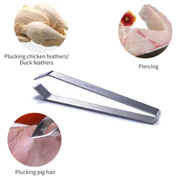 

Stainless steel fish bone tweezers remover pliers plucking pliers pick up plucking seafood tools kitchen tweezers