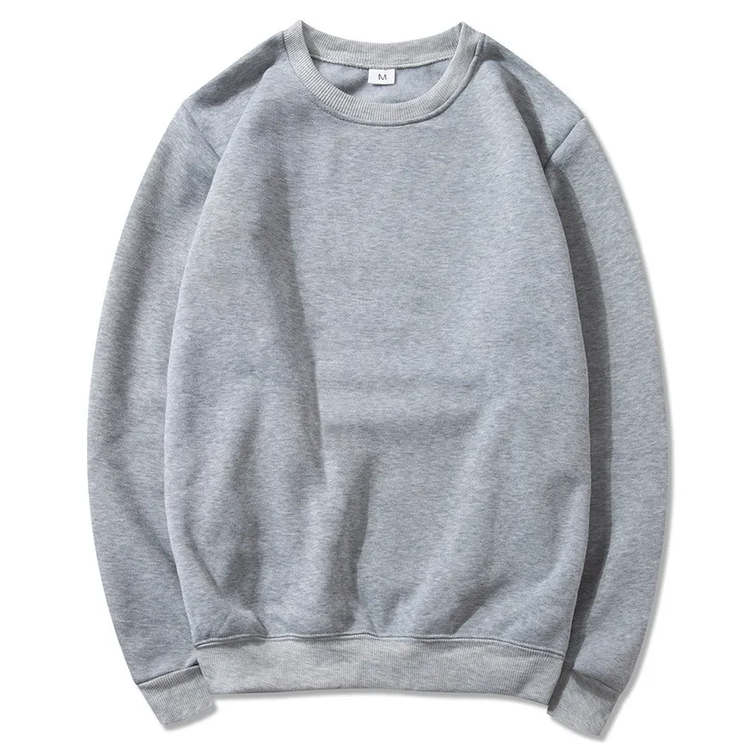 lightgrey Новинка, мужские повседневные толстовки, толстовка, новинка весны, однотонный цвет, флис, полиэстер, пуловер, пальто, теплые толстовки, Мужская одежда, толстовки - Цвет: lightgrey