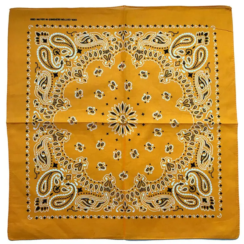 New Unisex Cotton Hip Hop Bandana Headwear Fashion Paisley Hair Band Scarf Neck Wrist Wrap Magic Square Scarves Handkerchief cycling bandana bandana headscarf cotton bandana bandana neck cover multifunctional bandana motorcycle bandana camouflage bandana