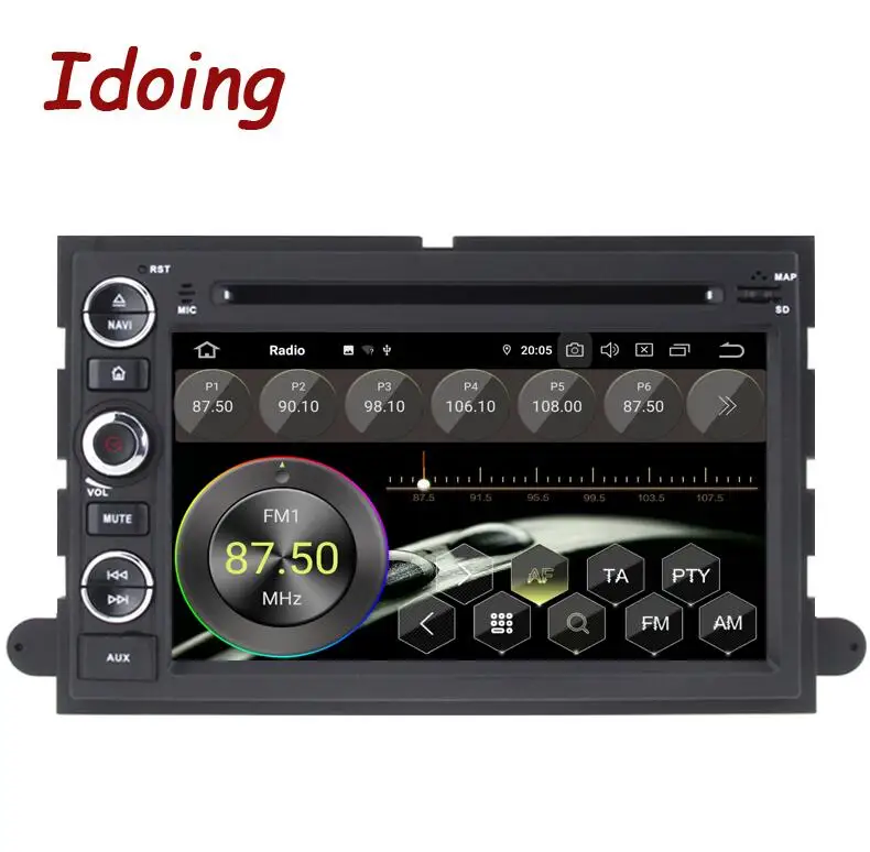 Idoing " 2Din Andriod 9,0 автомобильный Радио DVD мультимедийный плеер для Ford Fusion Explorer Edge 2004-2009 4G+ 64G 8 Core gps навигация - Цвет: Standard