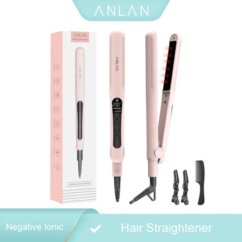 

ANLAN Professional Infrared Hair Straightener Negative Ionic Hair Straightener Ceramic Flat Irons Fast Hair Straightening Iron