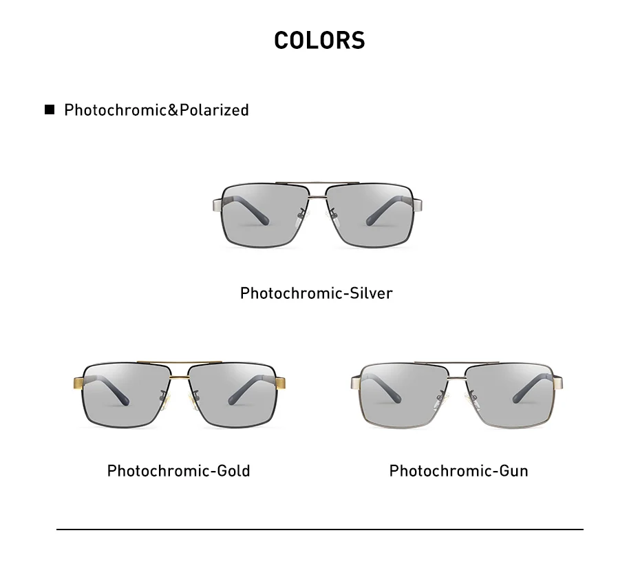 CAPONI, металлические солнцезащитные очки, поляризационные, день и ночь, очки для вождения, для мужчин, высокое качество, фотохромные солнцезащитные очки Oculos BS031