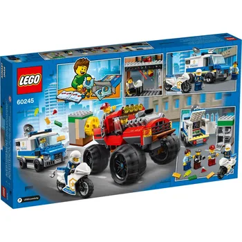 

LEGO 60245 City Series Police Monster Truck Heist Building Block Police Hero Tom Bennett and Notorious Crook Big Betty Toys Gift