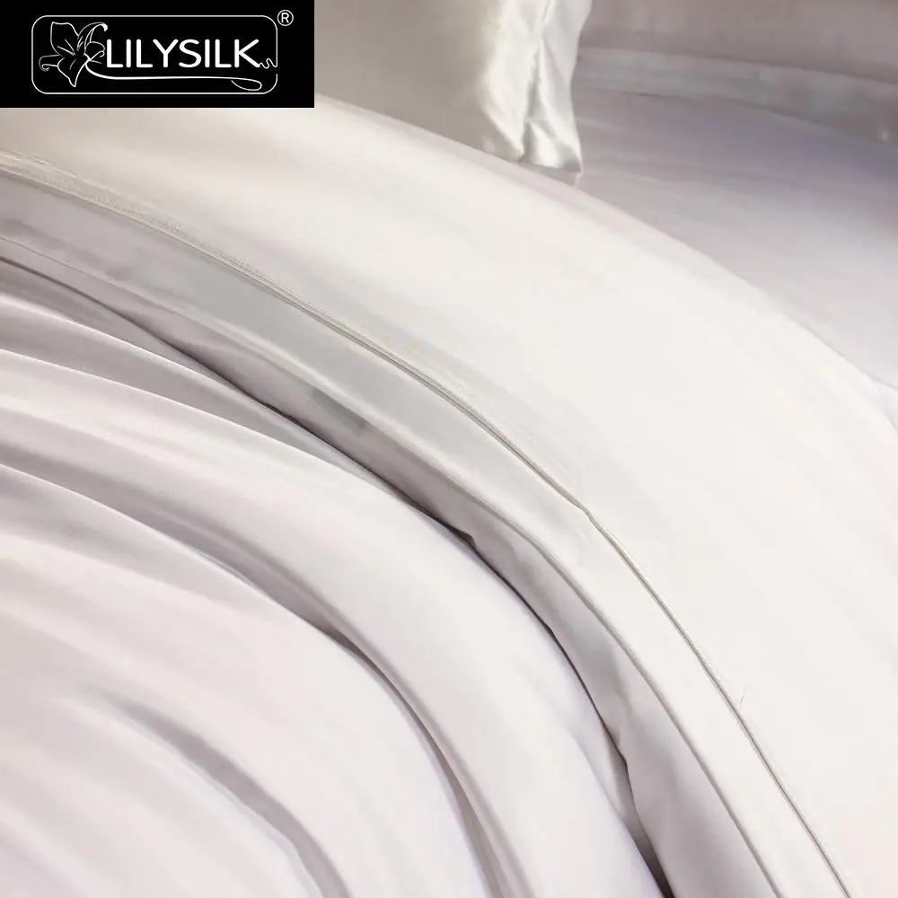 LilySilk пододеяльник шелк чистый 100 тутового шелкопряда 22 momme шелк натуральный роскошный бесшовный 200x200 см распродажа
