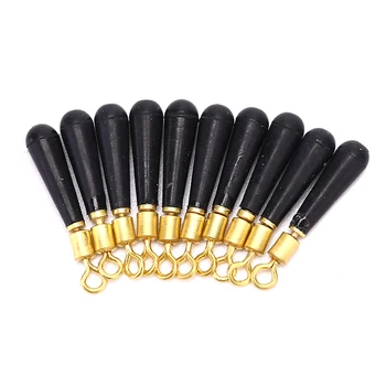 

30pcs Led Fishing Float Rotation Buoy Seat Drift Fishing Floats Seat Copper Head Rubber Bobber New Arrival 1cm*0.2cm*0.2cm