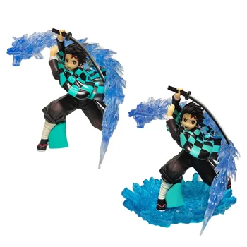 

Kamado Tanjirou Kimetsu no Yaiba Action Figures Demon Slayer DIY Set Tanjirou Anime Figma Dragon Effect PVC Model Ichiban Toys