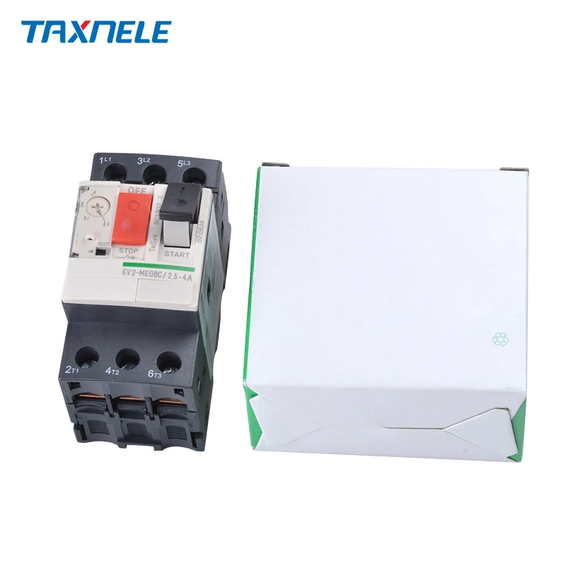 

GV2-ME motor starter series Motor protector Motor Circuit Breaker Push Button 3P Thermal Magnetic Type motor breaker MPCB GV2ME