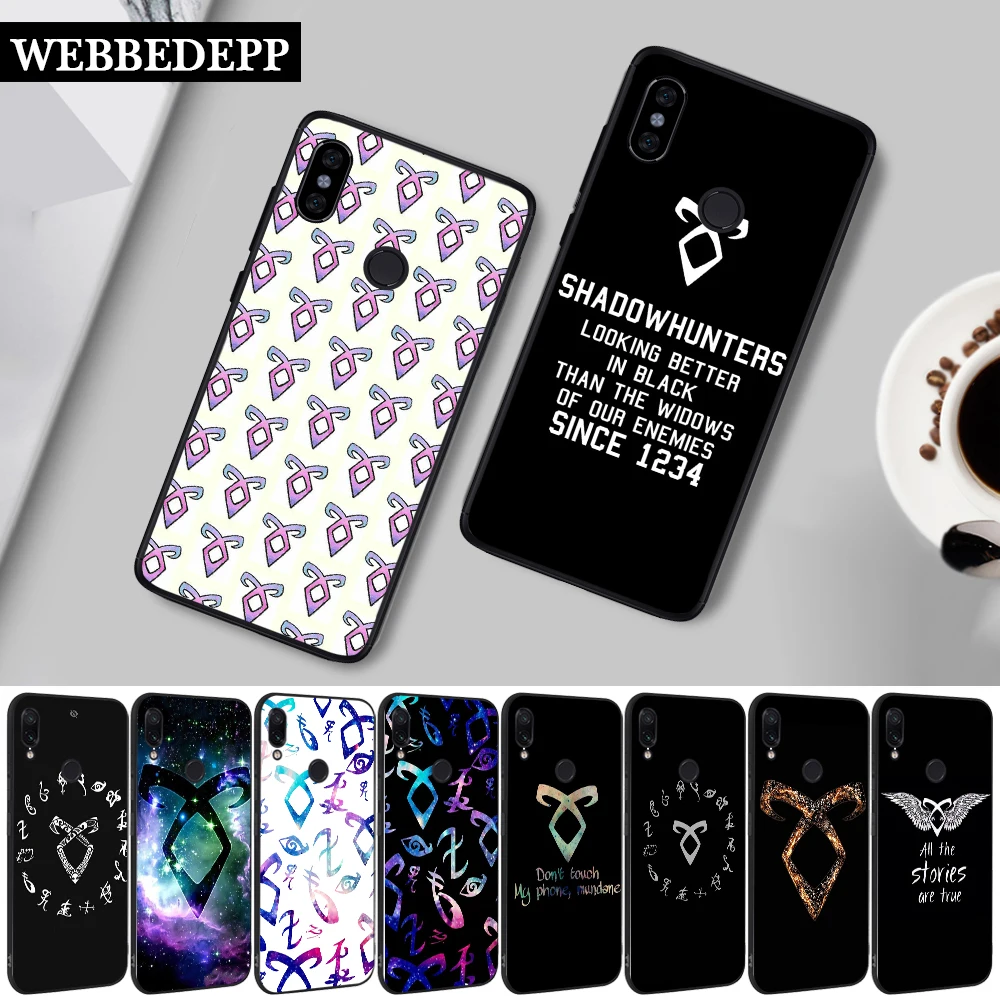 91W shadowhunters Silicone Case for Xiaomi Redmi 4A 4X 5A 5 Plus S2 6 6A 7 7A 8A K20 Pro Go | Мобильные телефоны и