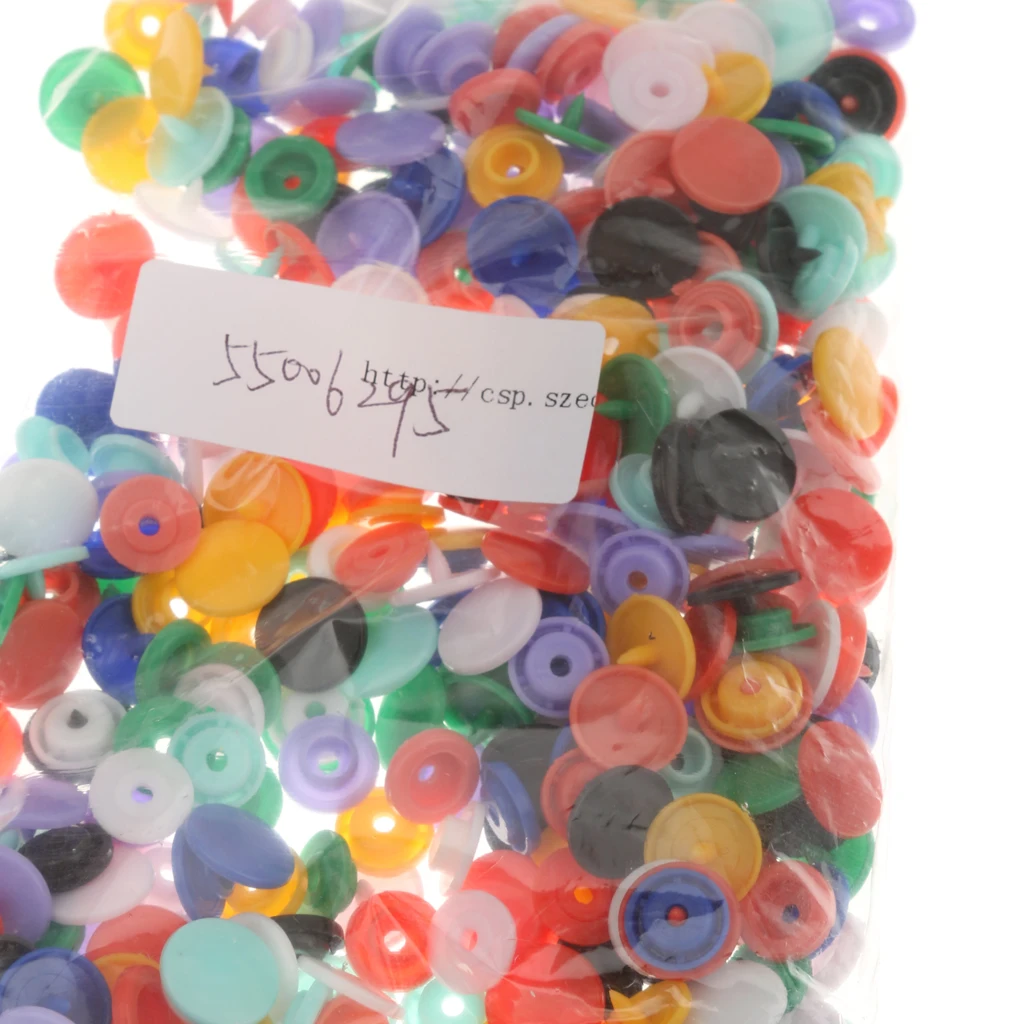 100x T3/T5/T8 Resin Snap Buttons Fastener Press Stud For Sewing Clothes