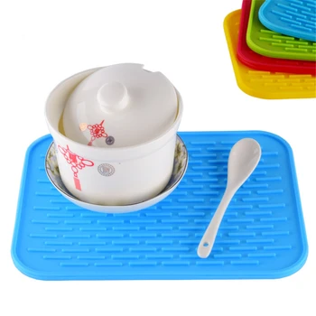 

1PC Table Silicone Placemat Tableware Manteles Individuales Heat Insulation Silicone Mat Pad Place Mats for Dining Table Cup Mat
