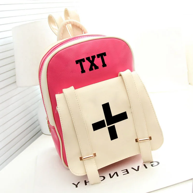 KPOP TXT тот же пункт повседневная Корейская версия сумки на плечо школьный ветер Студенческая пара женщин дропшиппинг - Цвет: 2