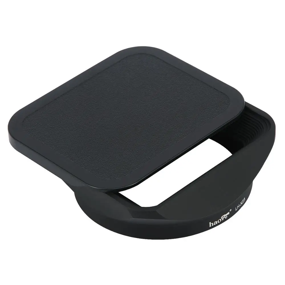 Sombra com Cap para Fujifilm Haoge Praça Metal Lens Hood xf 23mm F1.4 r Xf56mm F1.2 56mm - Lente Apd Lh-x23 - Image 3