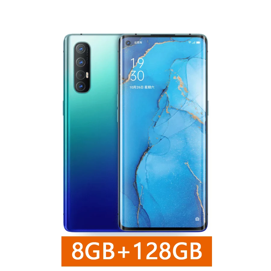 8G 128G Blue Смартфон Oppo Reno 3 Pro 5G Snapdragon 765G Восьмиядерный аккумулятор 4025 мАч 48MP+ 13MP+ 8MP+ 2MP реальные камеры VOOC 4,0 - Цвет: 8G 128G Blue