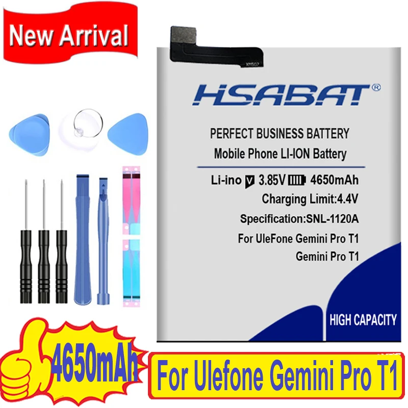 Аккумулятор HSABAT 4650 мАч для Ulefone Gemini Pro T1