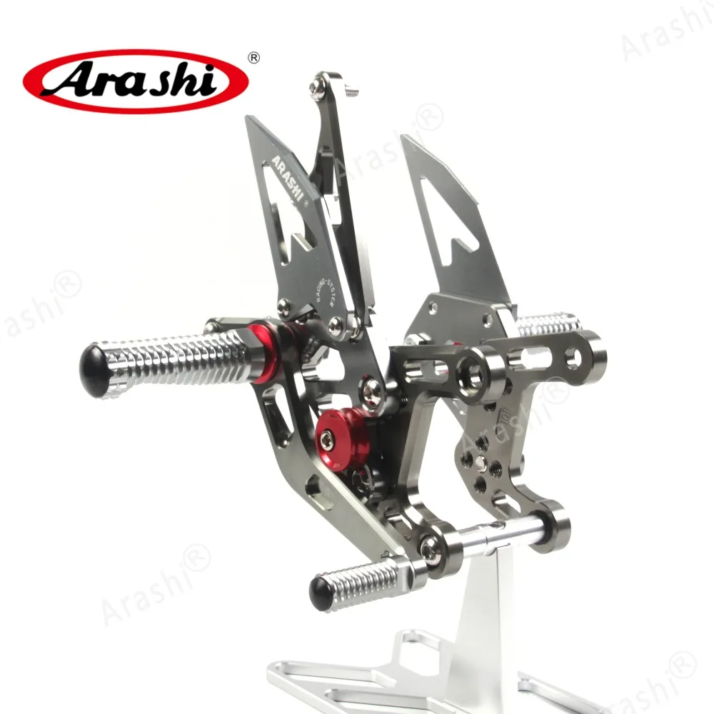 Араши ЧПУ Регулируемые подножки для YAMAHA YZF R1 2009- Rider Rearset подставка ног 2010 2011 2012 2013 Алюминий
