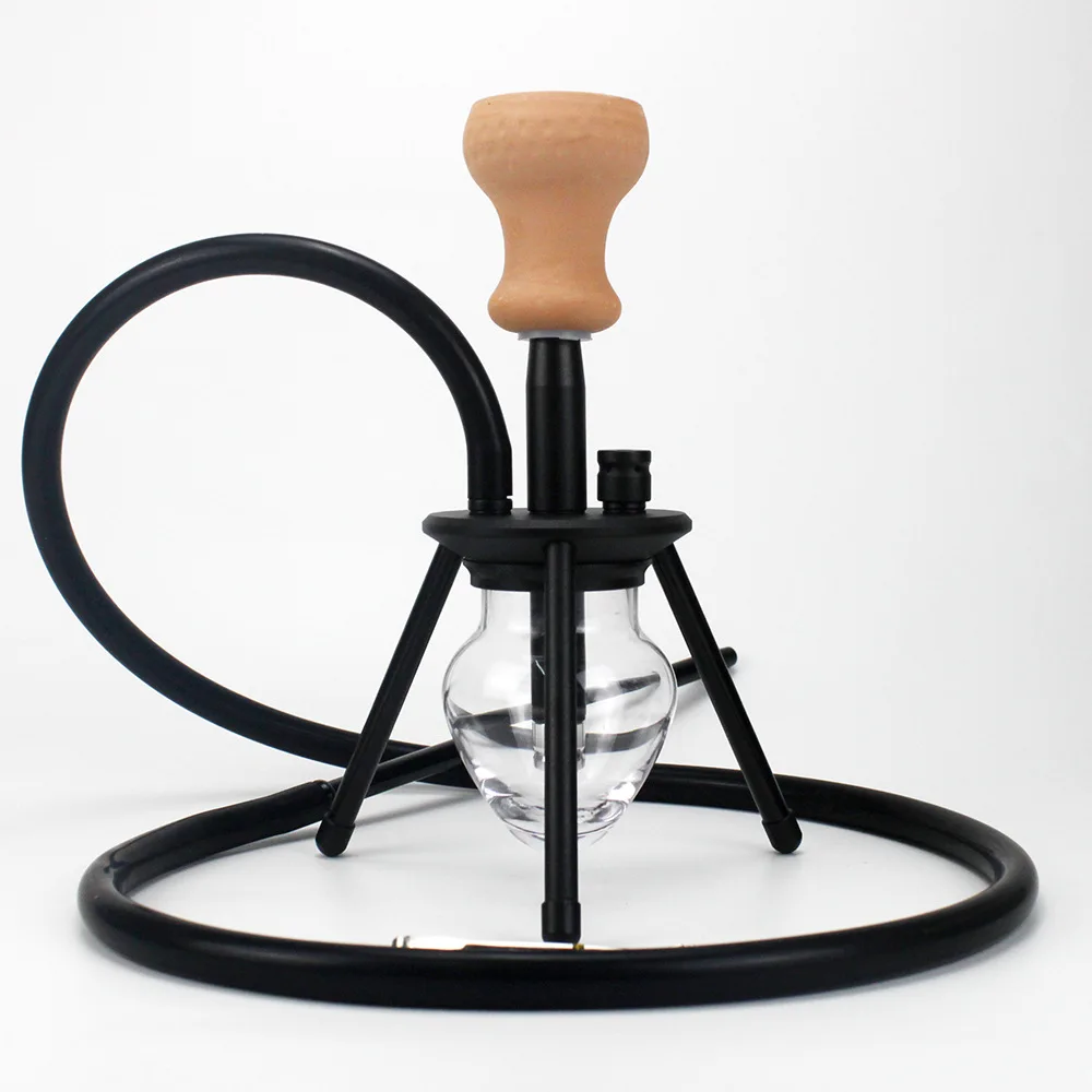 small-travel-glass-shisha-with-ceramic-hookah-bowl-metal-charcoal-tongs-silicone-smoking-water-pipe-chichas-narguie