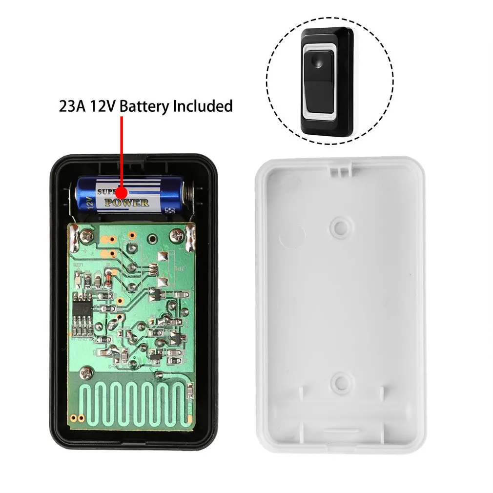 Wireless Doorbell Portable Wirless Digital Cordless Door-Bell Kit Waterproof 1000ft/ 300m Range with Plug-in Receivers