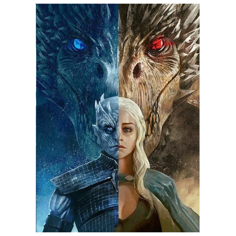 Полноразмерная 5D круглая алмазная живопись мозаика вышивка из сериала фильмов