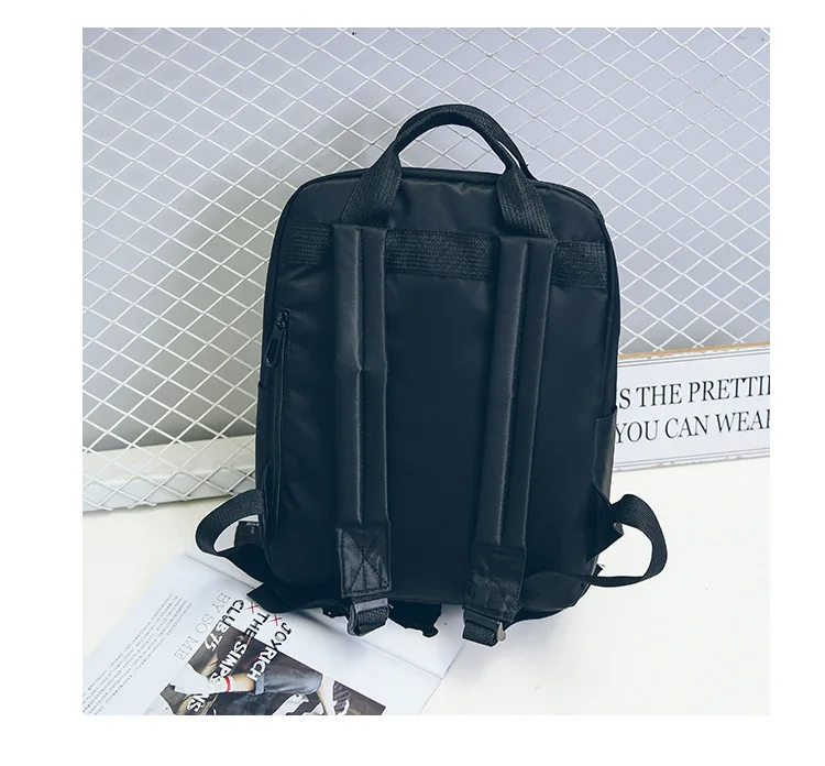 Одноцветная Дорожная сумка унисекс, тканевый рюкзак, дикая водонепроницаемая сумка для школьников средней школы