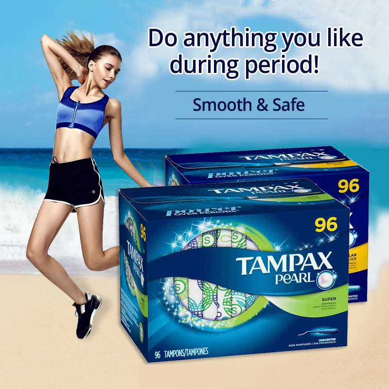 Tampax жемчужный неароматизированный тампон обычная и супервпитывающая