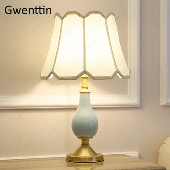 

Ceramic Table Lamps for Living Room Bedside Nodic Home Decor Modern Led Lighting Fixtures Desk Light Luminarias Nightstand Lamp