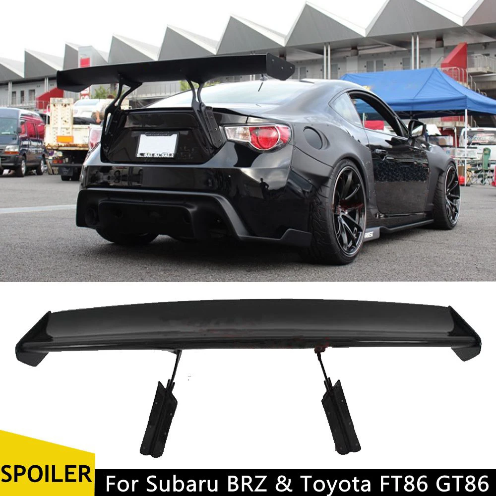 Автомобильный Стайлинг Неокрашенный Черный Стеклопластик GT 86 BRZ спойлер на
