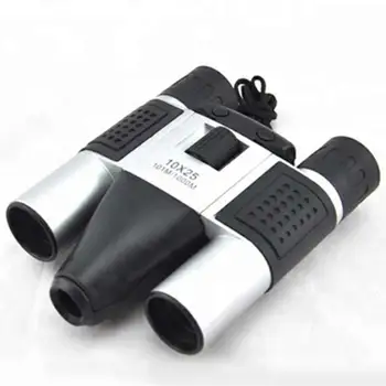 

DishyKooker Portable 10x25 Black Binocular Telescope Digital Telescope DT08 for Concert Football Match