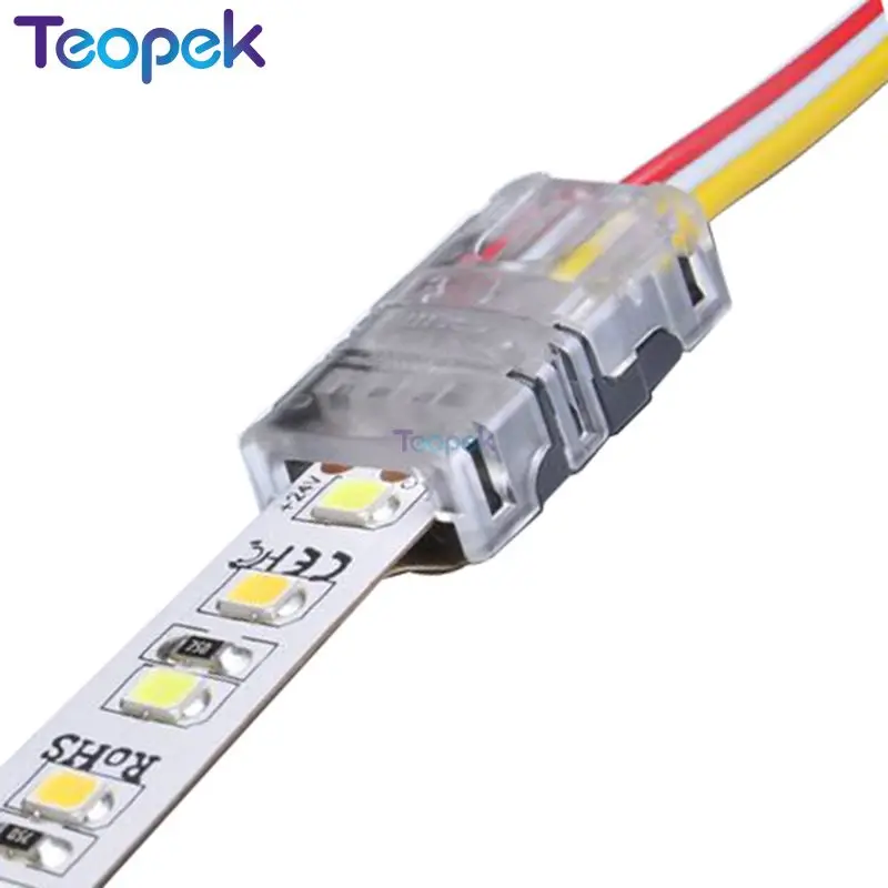 5 pièces 2pin 3pin 4pin 5pin 6pin LED bande de connecteur pour dénuder les bornes d'utilisation de connexion pour la bande rvb RGBW couleur unique
