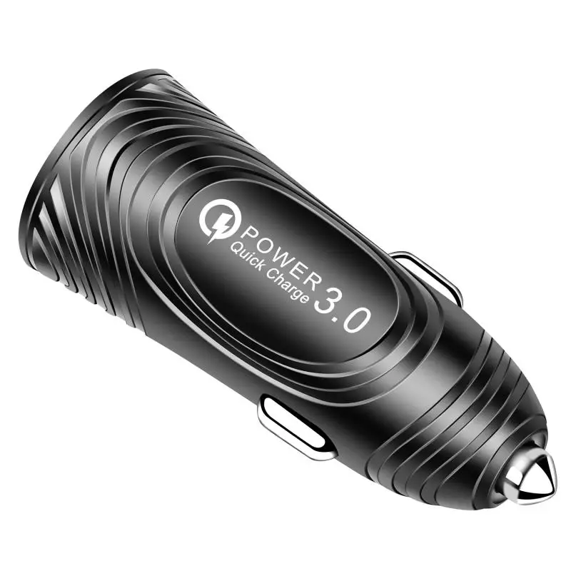 QC3.0 одиночный USB мобильный телефон автомобильное зарядное устройство скраб один