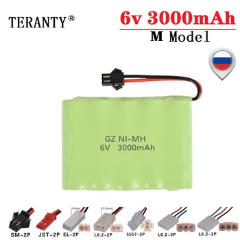 

( M Model ) 6v 3000mah NiMH Battery For Rc toys Cars Tanks Trucks Robots Boats Guns AA 2400mah 6v Rechargeable Battery Pack 1Pcs