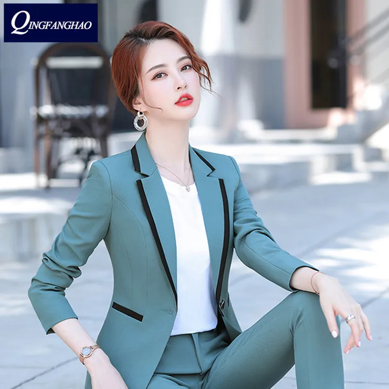

Autumn and winter new woman's professional blazer workplace elegant trendy fashionable soft and comfortable commuter suit