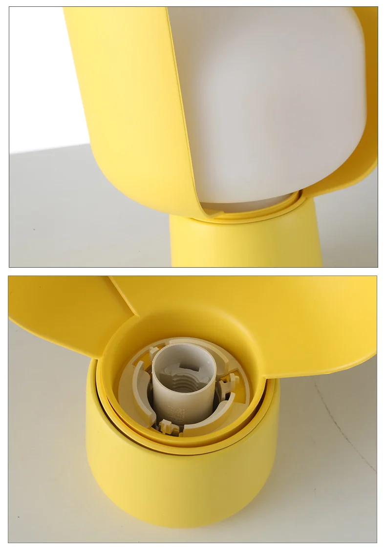 Modern Yellow Petal LED Blom Small Bedside Lamps Wilko For Creative