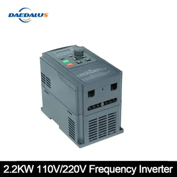 

CNC 2.2kw Inverter Variable Frequency Converter VFD 110V/220V AC/DC400HZInverter Speed Control For Spindle Motor Engraving Tool