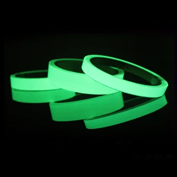 

Reflective Glow Luminous Fluorescent Tape Night Vision Glow In Dark Self-adhesive Warning Tape Safety Decoration Tapes Hot Sale