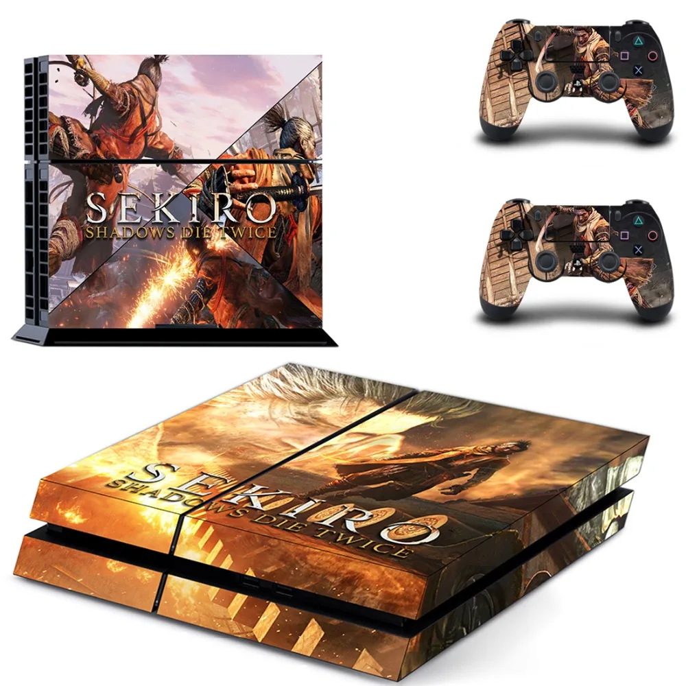 Sekiro Shadows Die Twice полное покрытие лицевые панели наклейка для PS4 Наклейка для playstation 4 консоль и контроллеры наклейка для PS4 наклейка