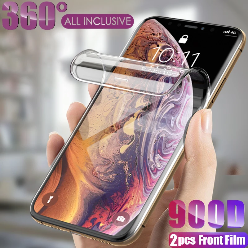 Hydrogel Film For iPhone 11 Pro Max Screen Protector 11Pro Max 11 Max Pro Soft Film 6 6S 8 Plus X XS Max Se 2020 Not Glass afbeelding