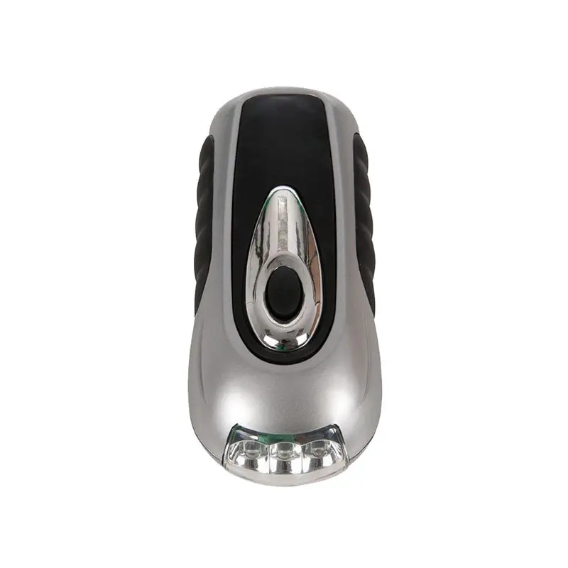 

BMBY-LED Wind-up Torch, Silver & Black