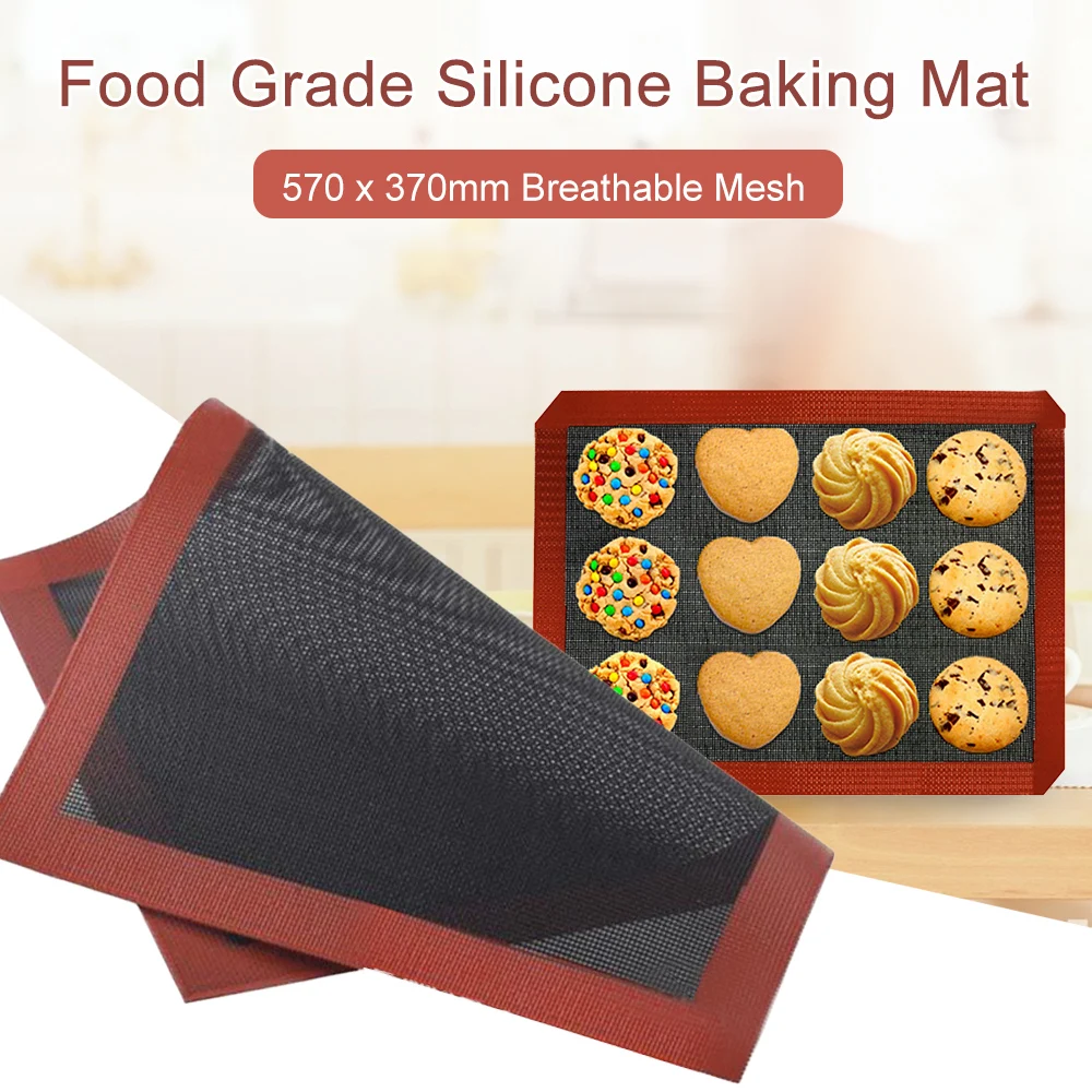 

570 x 370mm Perforated Silicone Baking Mat Non-Stick Oven Sheet Liner Tool For Cookie Bread Biscuit Kitchen Bakeware Accessories