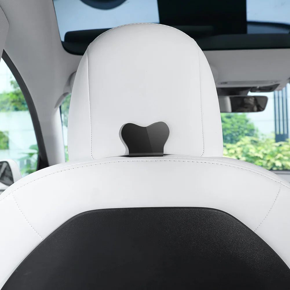 2pcs Car Seat Back Hook Portable Auto Interior Accessories Headrest Organizer Hanger Holder Storage For Tesla Model 3/Y/X/S
