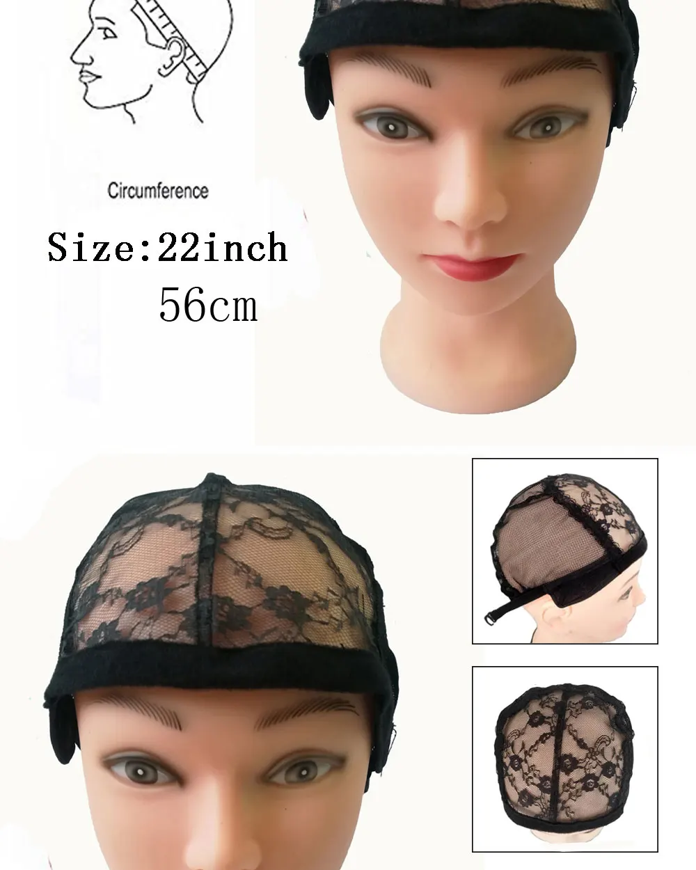 fazer perucas de renda malha elástica net