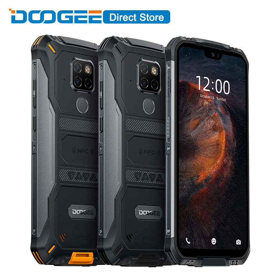 Прочный телефон DOOGEE S68 Pro IP68 Водонепроницаемый Helio P70 Восьмиядерный 6 ГБ 128