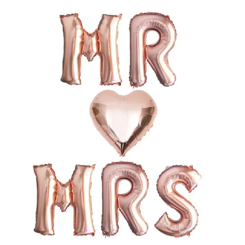 Decoración 'Just Married' Para Bodas - Kit Con Pancarta, Globos De Corazón Rojos Y Blancos, Globo Foil Mr & Mrs, Ideal Para Propuesta O Boda