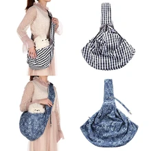 С рисунком собачки и котика слинг на одно плечо сумка-переноска на открытом воздухе сумка для переноски сумки для мелких животных, собак, нагрудный переноска дорожная Hands-Free Сумка