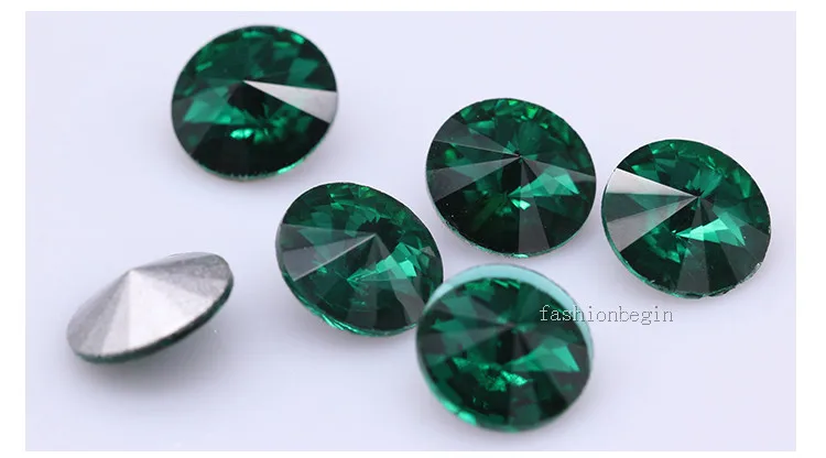 Trimming Fantastic 6/8/10/12/14/16/18/25MM Rivoli Cabochons Round Fancy Rhinestone Crystal For Applique Clothing Garment Decoration Bead Interlinings & Linings