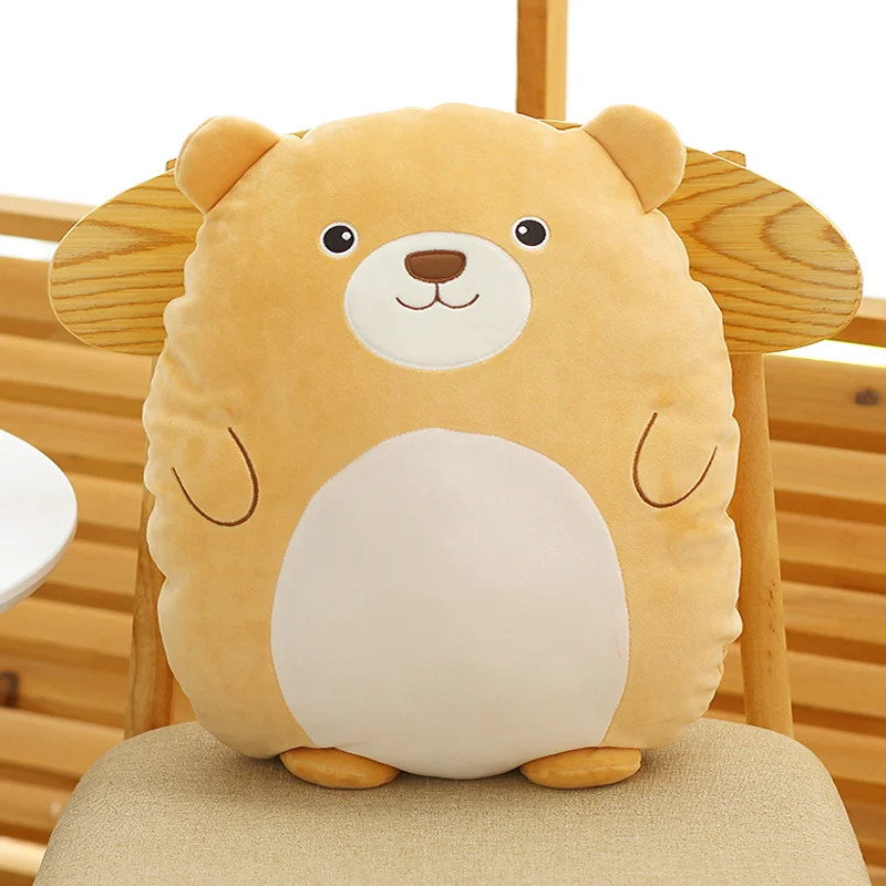 30 см Kawaii крокодил лягушка крупного рогатого скота плюшевая игрушка «Лиса» Мягкие животные игрушки милые собаки Мягкая Подушка Диван Подушка девочка подарок на день рождения - Цвет: Розовый